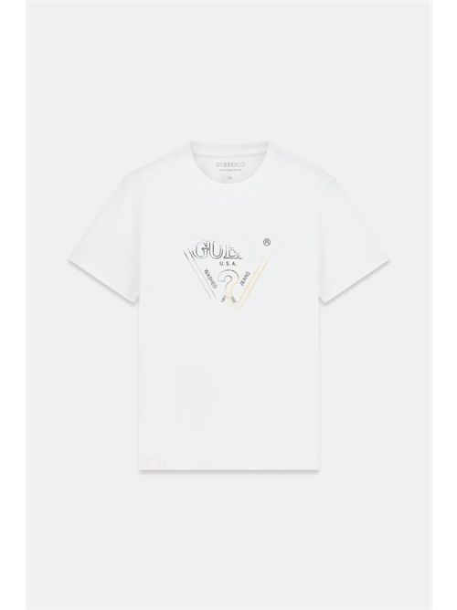 T-shirt con logo triangolare GUESS | M6GI11K2992/G011